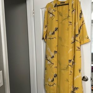 Marks & spencer yellow color kimono with 3/4 sleeves